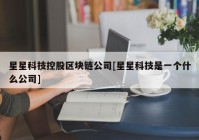 星星科技控股区块链公司[星星科技是一个什么公司]